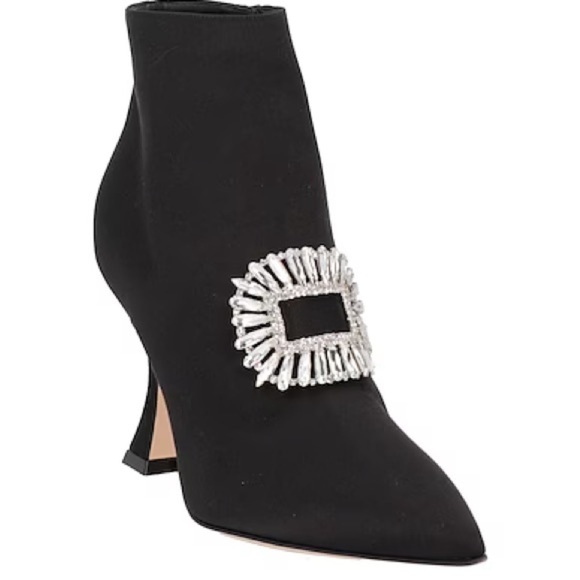 Manolo Blahnik Shoes - New Size 38.5 Manolo Blahnik Cantita Satin Black Ankle
Boots